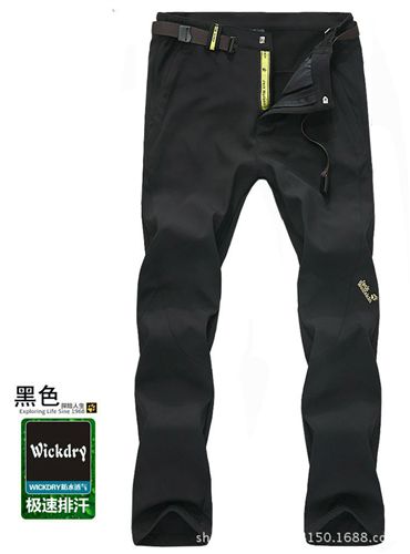 男款戶外裝 秋冬新款戶外保暖透氣防風(fēng)防水男士軟殼沖鋒褲加厚戶外運動褲原始圖片2