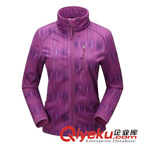 女款戶外服裝 歐洲春季新款軟殼衣軟殼抓絨衣開衫外套連帽軟殼沖鋒衣修身女