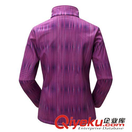 女款戶外服裝 歐洲春季新款軟殼衣軟殼抓絨衣開衫外套立領軟殼沖鋒衣修身女原始圖片2