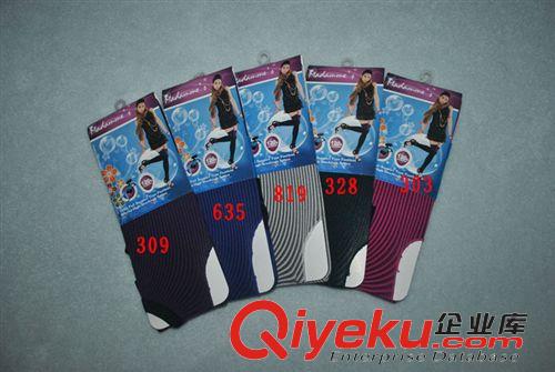 服飾襪子 出口外單女士120D春夏新款超彈力條紋美腿ss纖體燃脂襪長筒襪原始圖片2