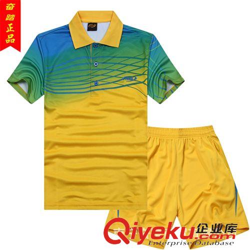 羽毛球服 批發夏季男女款羽毛球服 情侶款羽毛球衣 羽毛球短袖運動套裝原始圖片3