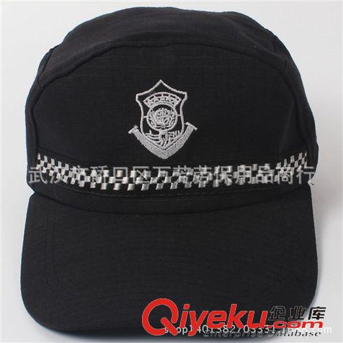 保安服配飾帽子 武漢勞保批發(fā)藏藍(lán)色老式繡花保安作訓(xùn)帽保安便帽戶(hù)外訓(xùn)練帽