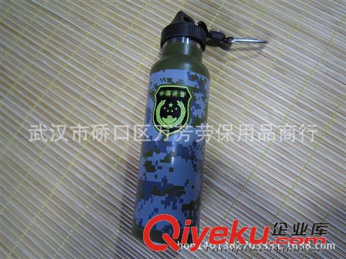 戶外水壺、背包、帳篷、吊床 600毫升不銹鋼雙層無尾真空保溫水壺大口保溫杯運動數碼迷彩水壺原始圖片2