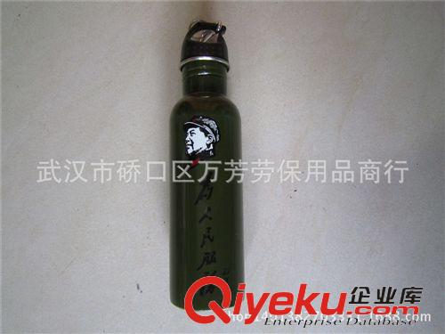 戶外水壺、背包、帳篷、吊床 批發(fā)學(xué)校學(xué)生軍訓(xùn)綠色1升背水壺戶外運(yùn)動背帶鋁合金水壺