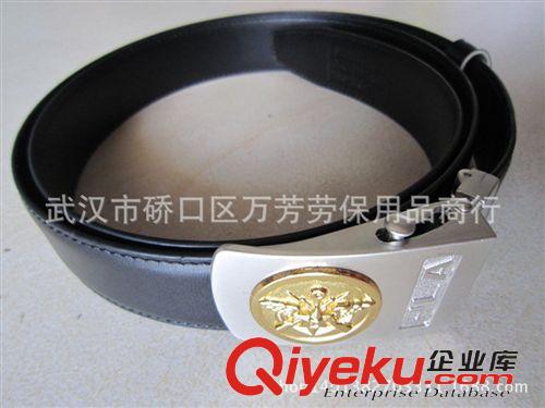 皮帶、錢包 飛行員黃色牛皮打眼白色金色金屬針扣扣頭zp腰帶男士牛仔褲皮帶