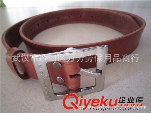 皮帶、錢包 飛行員黃色牛皮打眼白色金色金屬針扣扣頭zp腰帶男士牛仔褲皮帶