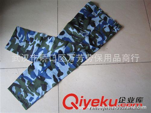 軍訓(xùn)服裝、鞋帽 廠家大量批發(fā)單條學(xué)生軍訓(xùn)迷彩休閑工作訓(xùn)褲海洋林地夏褲