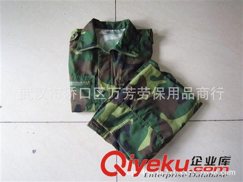 軍訓服裝、鞋帽 廠價直銷33面料迷彩服胳膊屁股打補丁叢林林地工人學生軍訓作訓服原始圖片3