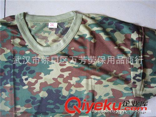 軍訓服裝、鞋帽 批發01迷彩花網球短袖T恤學校學生軍訓汗衫體能服數碼荒漠林地原始圖片2