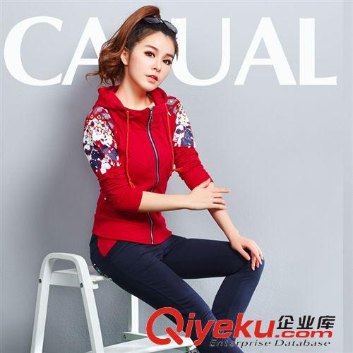 褲套裝 【實拍】休閑時尚名媛高腰歐洲站氣質闊腿褲套裝【配腰帶】
