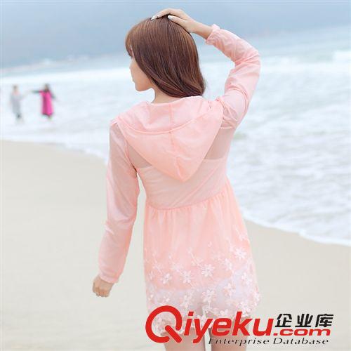 防曬衣 2015夏季防曬衣女長袖 長款蕾絲防曬衫大碼防紫外線外套原始圖片2