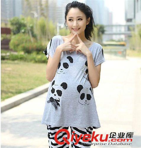 夏季孕婦裝 2015夏季新款孕婦  休閑套裝原始圖片3