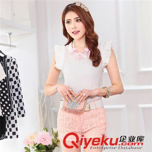 女式休閑褲 2015夏季新款時尚短褲 蕾絲繡花韓版修身女百搭休閑短褲顯瘦原始圖片2