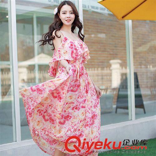 4.1號(hào)新款上新 外貿(mào)原單2015夏季新款 韓版女裝棉麻圓領(lǐng)短袖寬松連衣裙 送腰帶