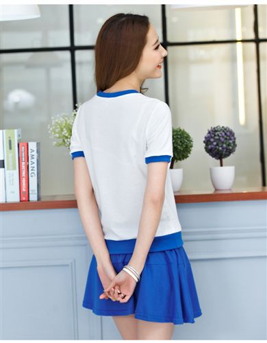 休閑運動套裝 夏季新款兩件套套裝女 民族風時尚刺繡花裙套裝 網球服原始圖片3