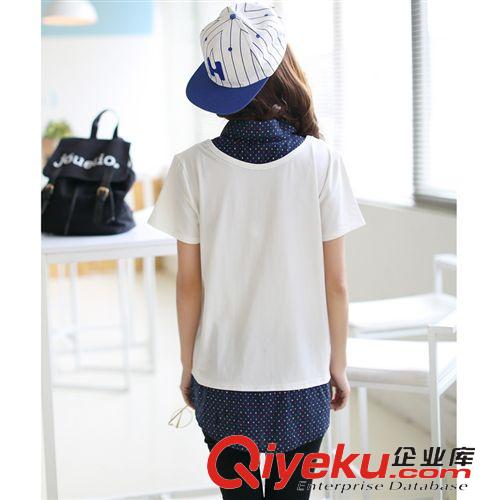 4月新款 2015夏季新款韓國(guó)產(chǎn)后時(shí)尚外出孕婦哺乳衣孕婦裝原始圖片3