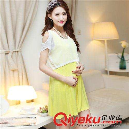 兩件套裝 2015春夏韓版孕婦裝 兩件套新款  雪紡 孕婦裝原始圖片3