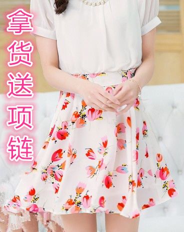 9188 2015夏新款女裝顯瘦韓版修身短袖中長款連衣裙原始圖片3