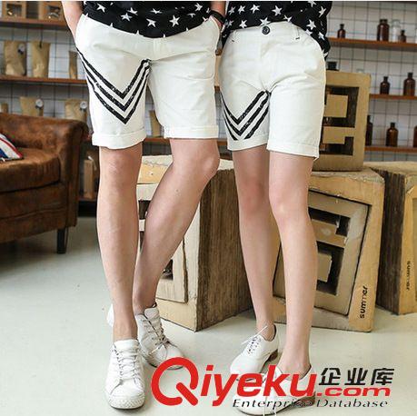 5月2期新品 海邊情侶裝夏季新款清新羅馬假日情侶短褲男女班服情侶沙灘褲熱原始圖片2