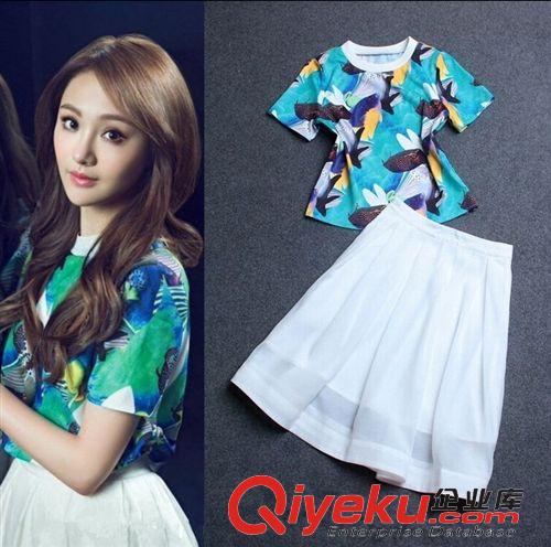 4月8期新品 2015夏季新款韓版女裝顯瘦修身短袖中長款打底裙 雪紡連衣裙女