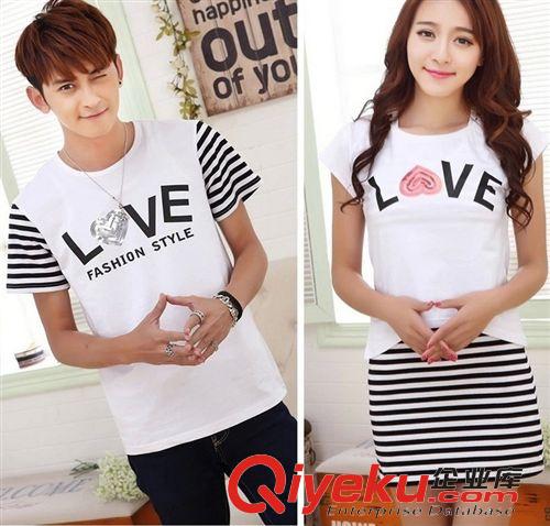 4月6期新品 2015夏季情侶裝新款韓版女裝T恤小背心中長(zhǎng)款連衣裙子班服批發(fā)原始圖片2