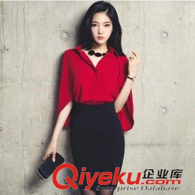 3月20號新品 歐洲站春季新款女裝歐美時尚氣質顯瘦斗篷襯衫包臀短裙套裝連衣裙原始圖片3