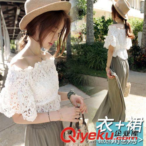430上新 夏韓版新款印花短袖休閑顯瘦鏤空網(wǎng)布森女修身顯瘦連衣裙潮代發(fā)