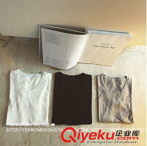 {dj2}定制， 【YESWOMEN】小宜定制春夏裝女裝新款 百搭破洞純色短袖打底T恤
