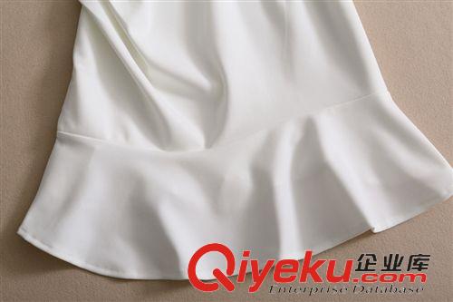 明星，熱播電視劇同款 2015夏季新款女裝倪妮明星同款不規則擺修身包臀連衣裙