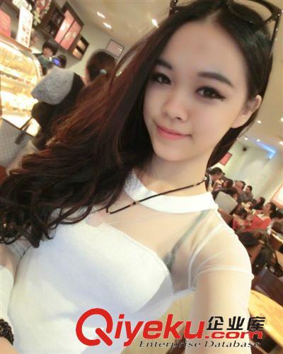 春季熱賣(mài) 2015春夏性感網(wǎng)紗鏤空透視修身長(zhǎng)袖打底衫  廠家直銷(xiāo) 虧本甩原始圖片2