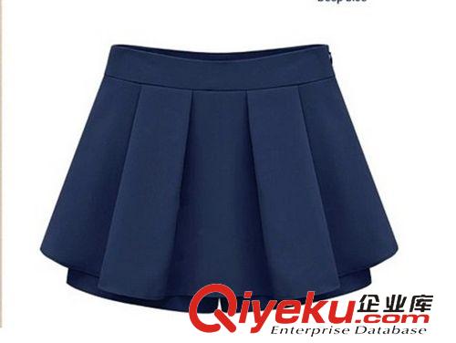 半身裙 夏裝新款女裝糖果色休閑雪紡短褲半身裙  網店代理原始圖片3