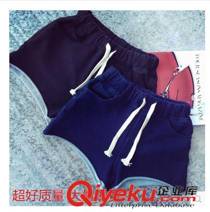 女褲 廠家直銷 春夏新款韓版顯瘦必備蝴蝶結花苞闊腿褲百搭短褲好質量