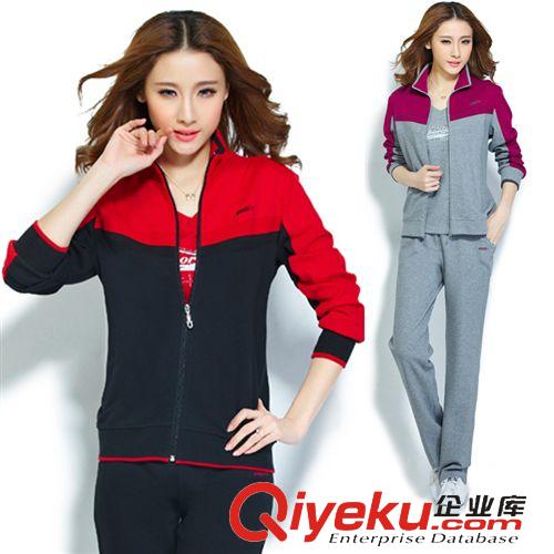 運(yùn)動(dòng)、休閑套裝 批發(fā)休閑套裝中年運(yùn)動(dòng)服女加肥加大碼女士運(yùn)動(dòng)套裝春秋寬松媽媽裝原始圖片3
