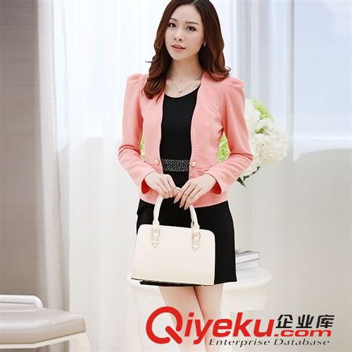 本周新款 甜美優(yōu)雅氣質(zhì)荷葉邊小外套 無袖背心裙修身兩件套連衣裙