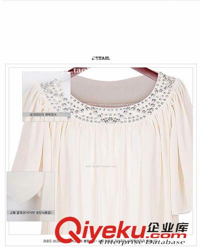 本月新款 2014胖MM歐美大碼女裝特蝙蝠短袖顯瘦gd夏款雪紡連衣裙氣質(zhì)原始圖片2