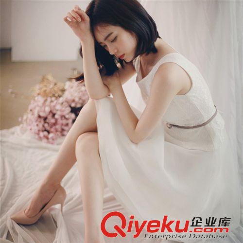 五月新款第四波 女裝一件代發2015新款時尚修身顯瘦拼接背心裙連衣裙微信代發