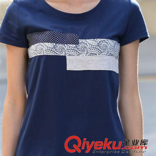 短袖T恤 實(shí)拍2015夏裝新款 韓版女裝寬松大碼印花學(xué)生 短袖T恤原始圖片3