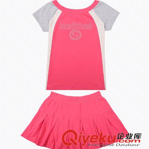 2015夏季5月1新款 2015新款女裝夏季套裝裙 圓領(lǐng)短袖裙褲運(yùn)動(dòng)服女 夏季 一件代發(fā)原始圖片3