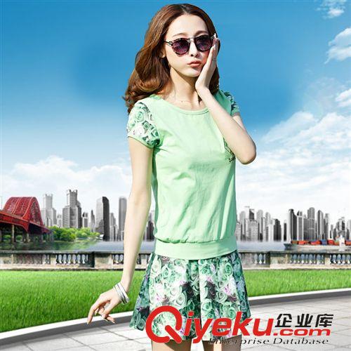 女式精品爆款專區(qū) 2015夏季新款韓版時(shí)尚大碼女士t恤短袖 圓領(lǐng)印花女式短袖t恤批發(fā)