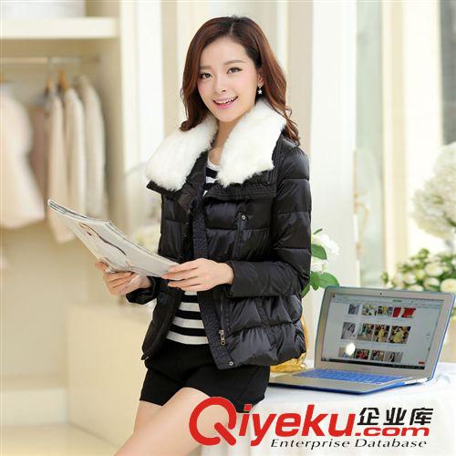羽絨服系列 批發(fā)秋冬季新款羽絨服女款 韓版修身糖果色加厚保暖羽絨棉服短款原始圖片3