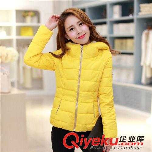 羽絨服系列 批發(fā)2015秋季新款羽絨服女款 韓版修身保暖加厚短款羽絨棉服女原始圖片3
