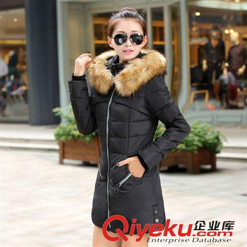 羽絨服系列 秋冬季新款羽絨服女款 韓版修身潮流保暖加厚大碼毛領(lǐng)羽絨棉服原始圖片2