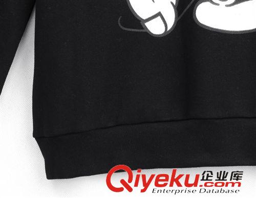 歐美風(fēng)系列 歐美圓領(lǐng)長袖套頭米奇衛(wèi)衣+拼邊大擺短裙套裝原始圖片3
