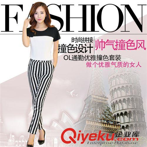 5月新款 2015夏裝新品櫻桃印花A字裙擺吊帶裙露背連衣裙 女