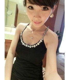 背心 2014夏季{zx1}款修身百搭莫代爾性感蕾絲夜店打底女背心