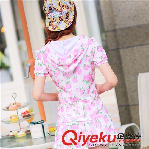 女式休閑套裝 2014休閑套裝女夏裝 運(yùn)動(dòng)套裝女款夏 大碼女裝 胖MM夏裝