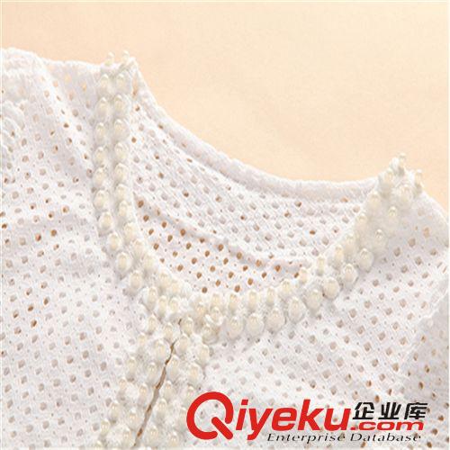 【5月新款】 2015年夏新款女裝新品韓版小香風(fēng)外套短袖圓領(lǐng)蕾絲小披肩潮原始圖片2