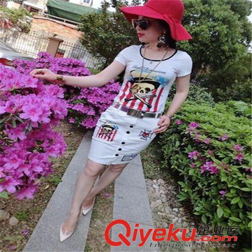 【5月新款】 歐洲站2015夏季新款時尚爆款休閑貓咪流蘇亮片T恤女裝好質(zhì)量
