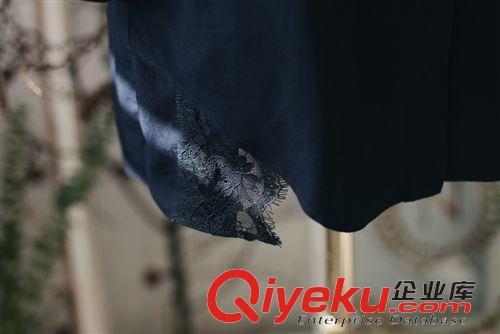 裙子 女裝貨源一件代發2015春裝新款氣質修身蕾絲雪紡連衣裙韓版襯衫裙