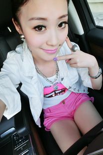 2015元月{dy}周新款 韓版必備糖果色扎染水洗顯瘦小巧顯瘦中袖薄款牛仔外套原始圖片2